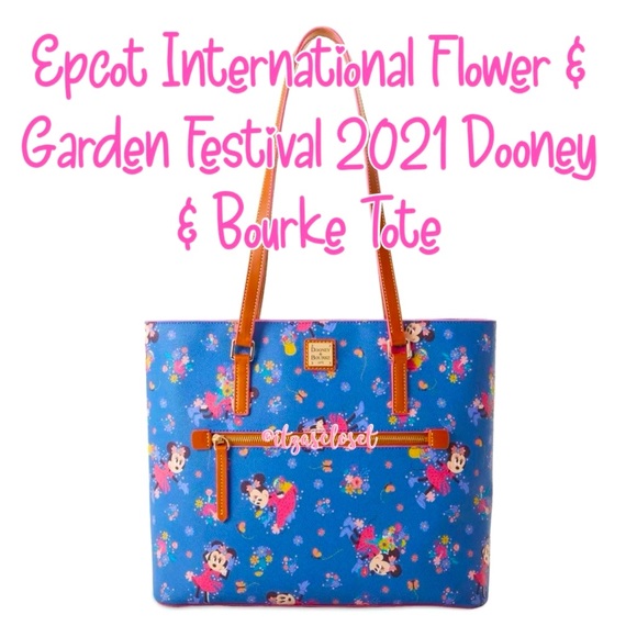 Epcot International Flower & Garden Festival 2021 Dooney & Bourke Tote NWT - Picture 1 of 8